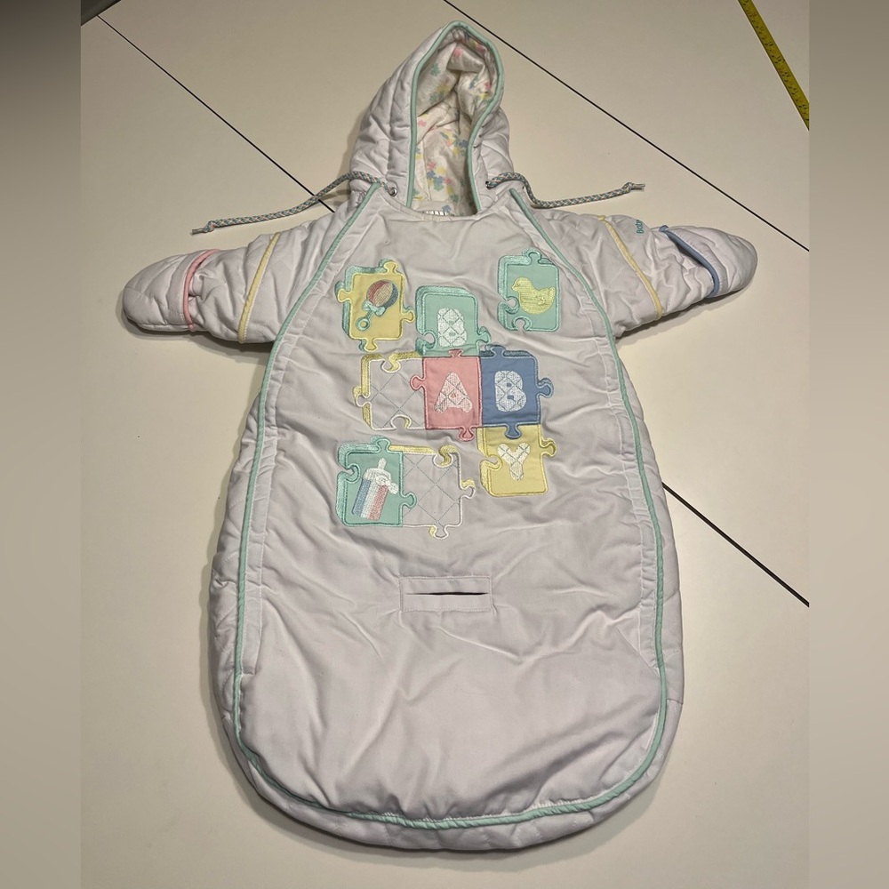 Vintage Baby Fog London Fog 0-6 months winter car seat suit